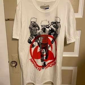 BRAND NEW Mens Naruto Kakashi Hatake Short Sleeve Tee‼️